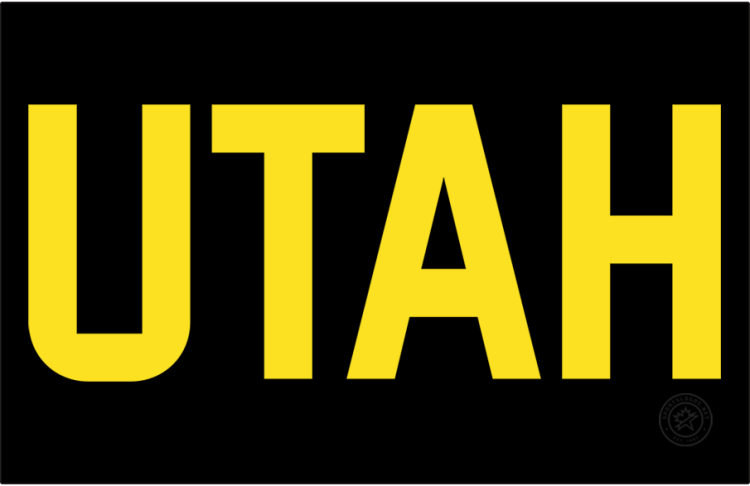 Utah Jazz Logo Jersey Logo (2022/23-2023/24) - The Utah Jazz Statement jersey logo from 2022-23 to 2023-24 featured 