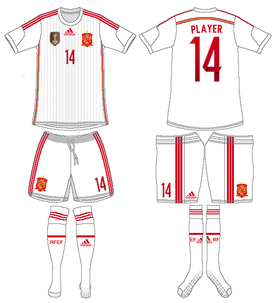 Spain Uniform Alternate Uniform (2014-Pres) - SportsLogos.Net Spain Uniform Alternate Uniform (2014-Pres) - SportsLogos.Net