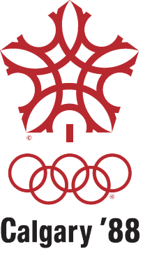 1988 Calgary Olympics Logo Primary Logo (1988) - A red snowflake in the shape of a maple leaf SportsLogos.Net 1988 Calgary Olympics Logo Primary Logo (1988) - A red snowflake in the shape of a maple leaf SportsLogos.Net