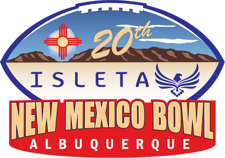 New Mexico Bowl Logo Primary Logo (2025) - 20th Anniversary Isleta New Mexico Bowl logo featuring the same design & colors as previous years. SportsLogos.Net