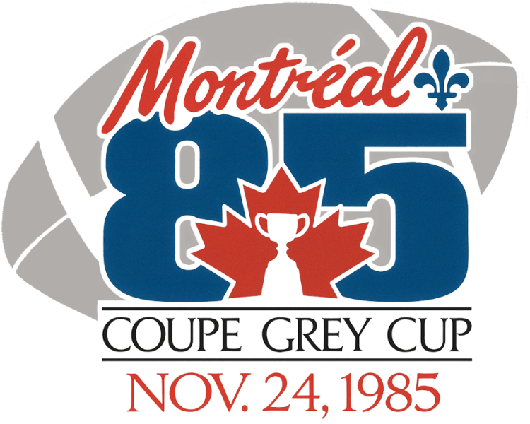  Grey Cup Logo Primary Logo (1985) - The 73rd Grey Cup logo features the host city of 