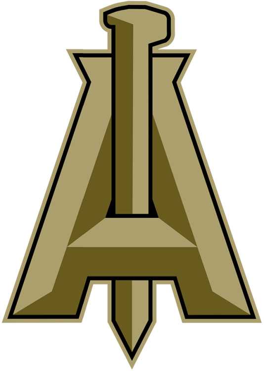 Atlanta United FC Logo Alternate Logo (2017-Pres) - Atlanta United FC's secondary logo features a bold, stylized gold 