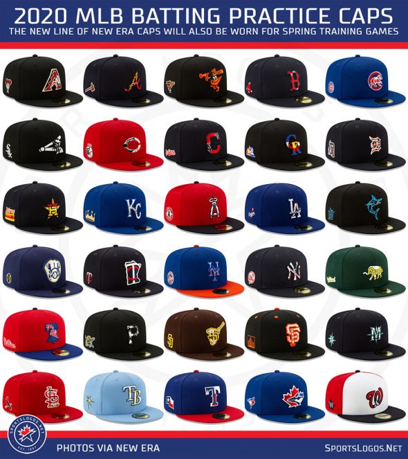 2020 MLB Batting Practice and Spring Training New Era Caps Released –  SportsLogos.Net News