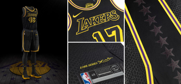 lakers jersey black and gold