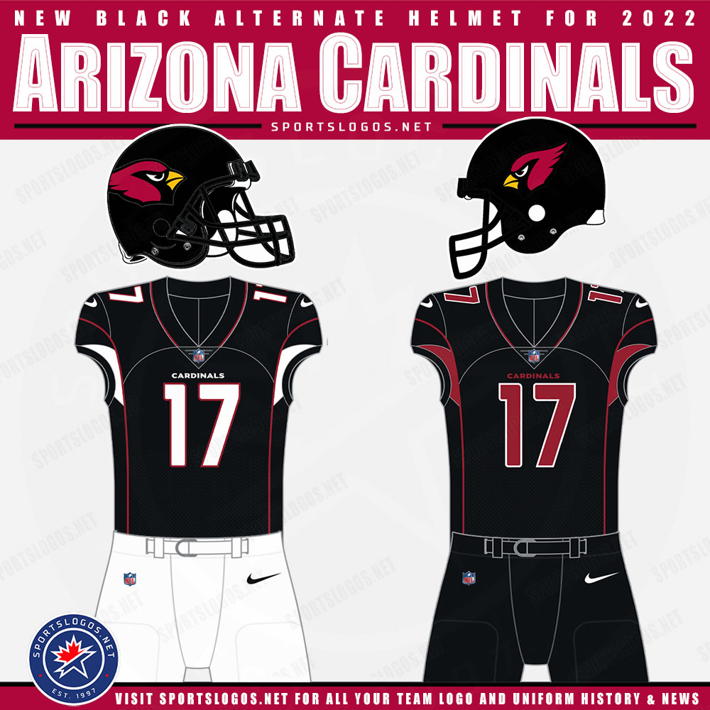 Arizona Cardinals Announce Black Helmet for Three Games in 2022 –  SportsLogos.Net News