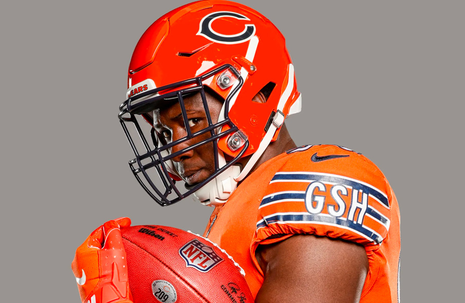 Bears in orange jerseys through the years