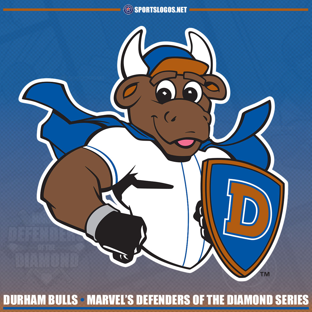 Durham Bulls Marvel's Defenders of The Diamond New Era 920 Cap