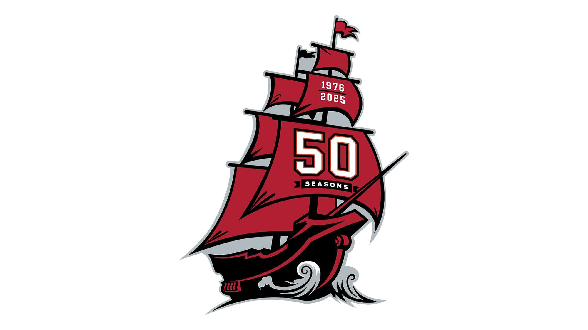 Tampa Bay Buccaneers Modifying Pirate Ship Logo On Uniforms For 50th  Season? – SportsLogos.Net News, image size:2000x1124