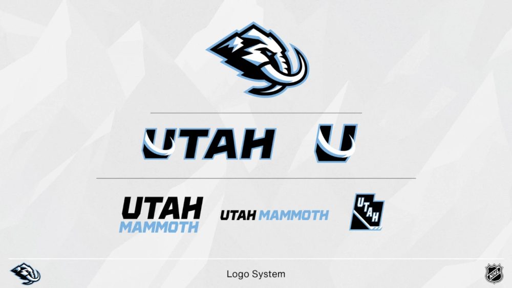 Utah Hockey Club Makes ‘Mammoth’ Announcement of Permanent Team Identity – SportsLogos.Net News 2 logo system wordmarks 20250507 utah mammoth hockey club permanent brand identity primary logo secondary wordmark badge NHL 2025 26 national league