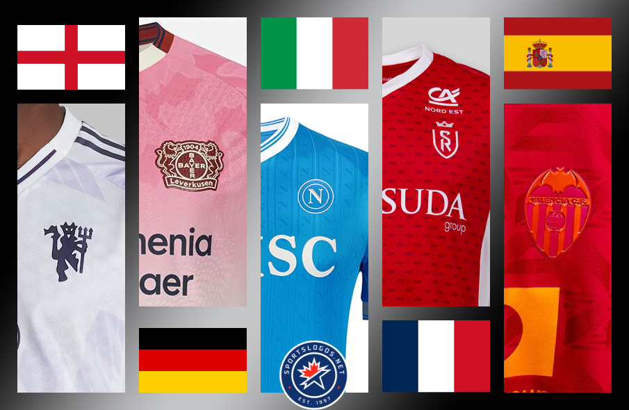 Manchester United, Napoli, Bayer Leverkusen Headline Latest Round of European Kit Launches – SportsLogos.Net News 1 featured 905x590 20250717 european kit shirt jersey uniform unveilings spain la liga england premier league germany bundesliga france ligue 1 italy serie a