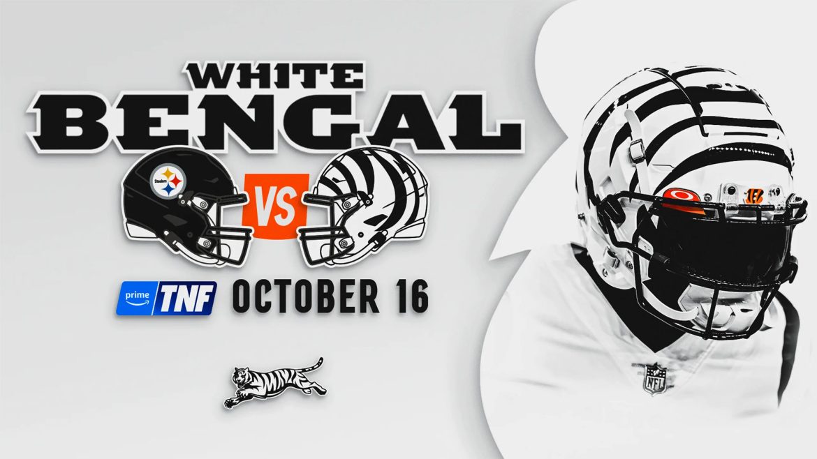 Cincinnati Bengals To Wear “White Bengal” Alternate Uniforms Against Pittsburgh Steelers