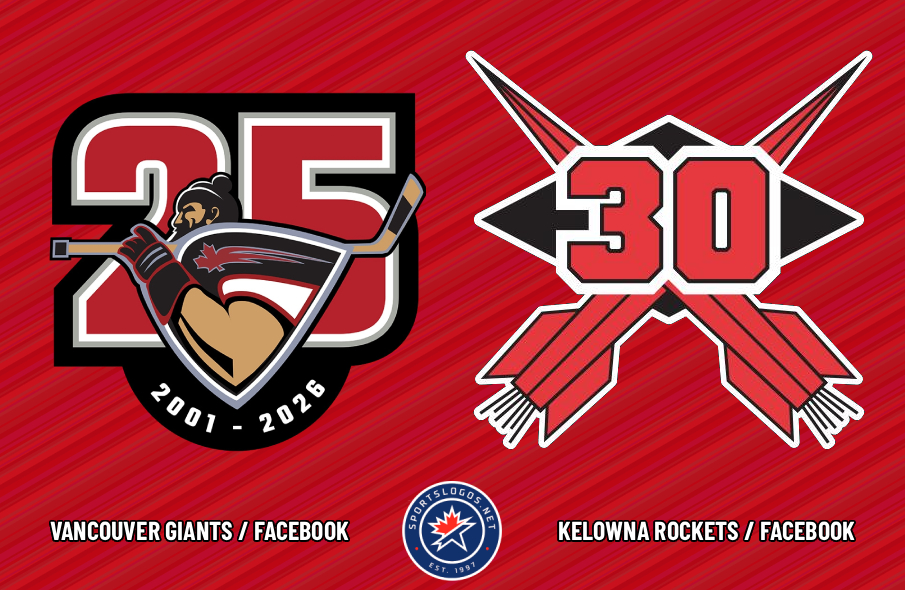 WHL’s Vancouver Giants, Kelowna Rockets Launch Anniversary Logos