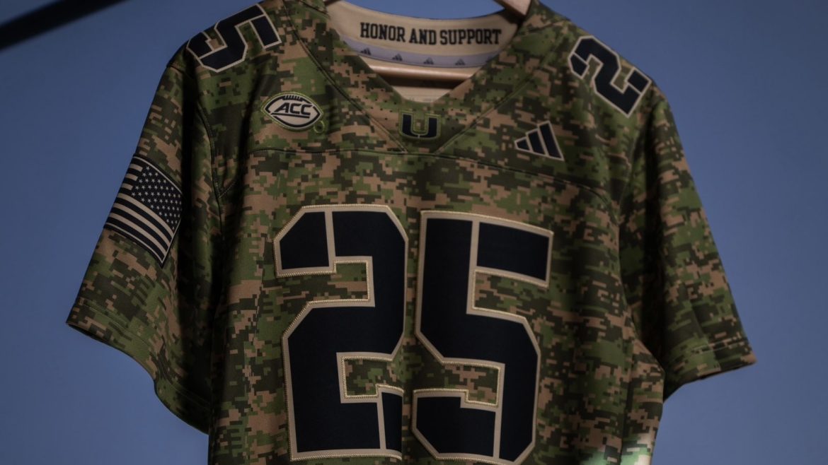 Miami Hurricanes Unveil Camouflage “Honor And Support” Alternate Football Uniforms