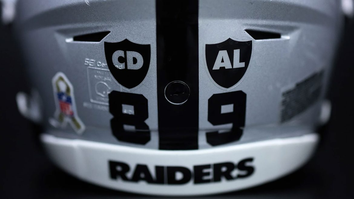 What Are The “CD,” “AL” Decals On The Las Vegas Raiders’ Helmets?