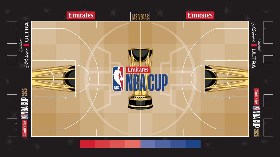 NBA Reveals Court Design For 2025 Emirates NBA Cup Semifinals, Championship